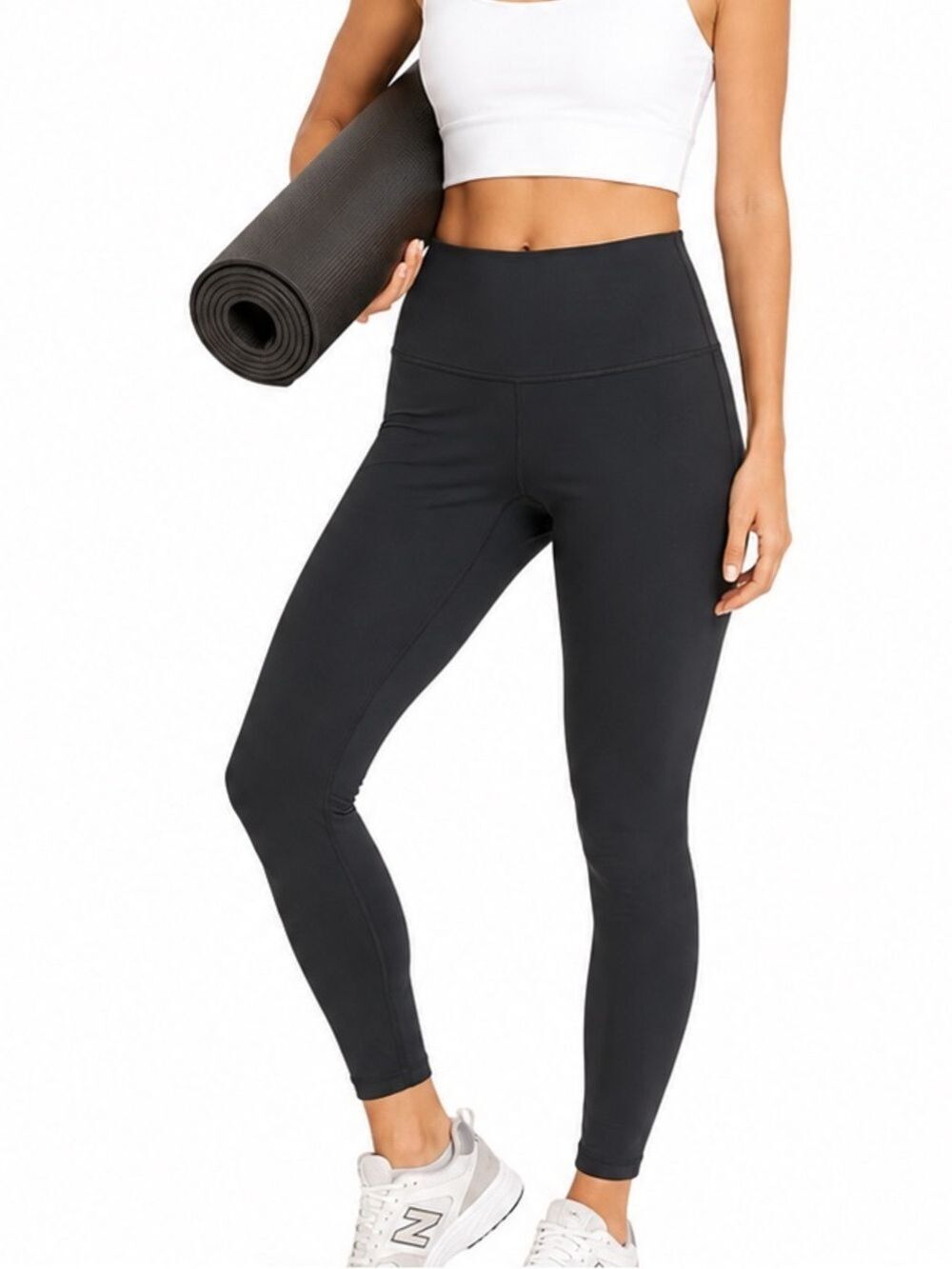90 Degree Grey Seamless Leggings Size Large Yoga Activewear Stretch Workout Pant
